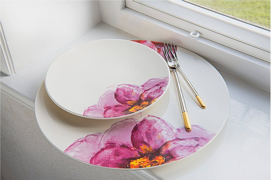 Plato de Desayuno Rose Garden, 21 cm