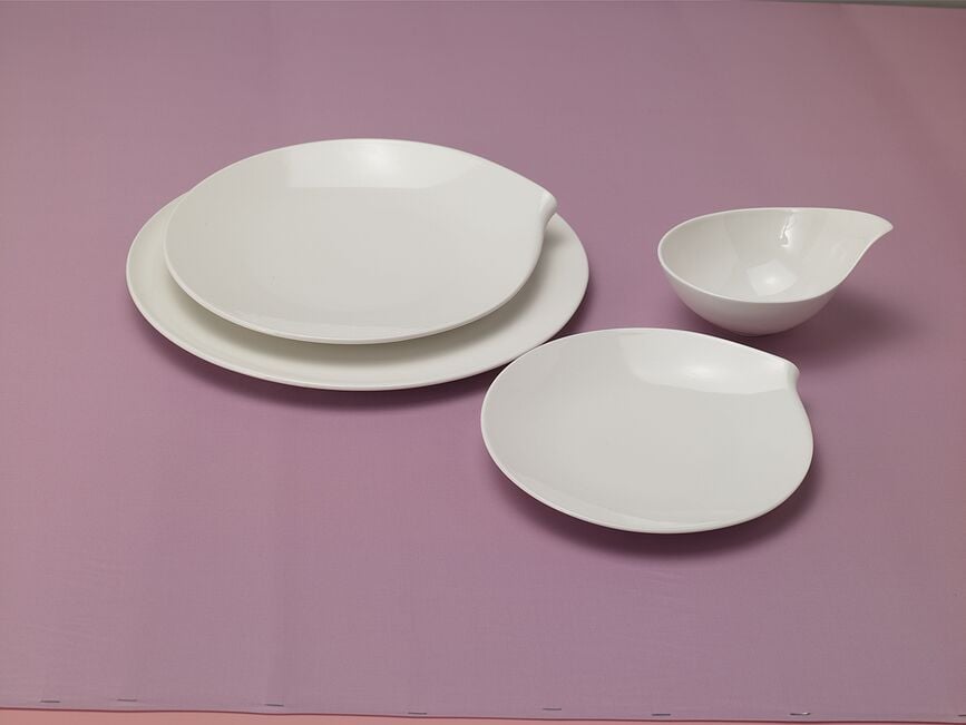 Plato de postre Flow, 17 x 20 cm