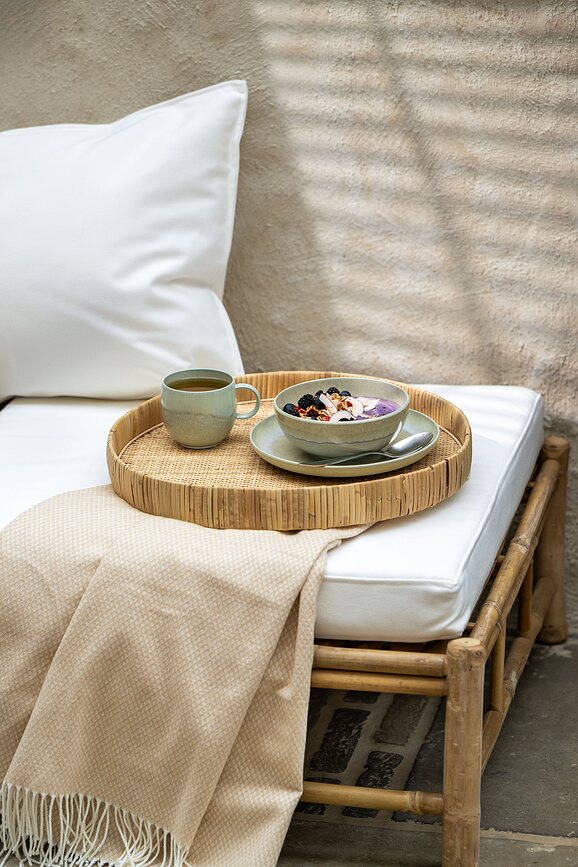 Plato de Postre Perlemor Alga, 20 cm