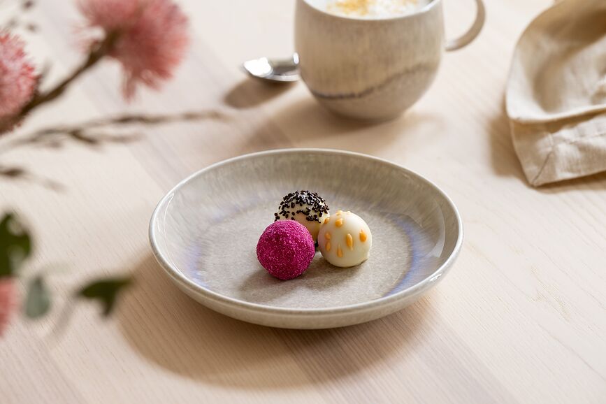 Plato de postre Perlemor Sand 16 cm