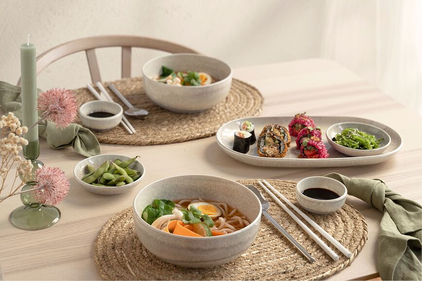 Plato de servir Perlemor Sand 18 x 34 cm