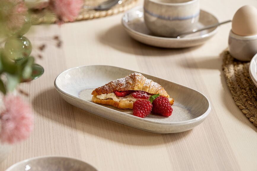 Plato de servir Perlemor Sand 18 x 34 cm