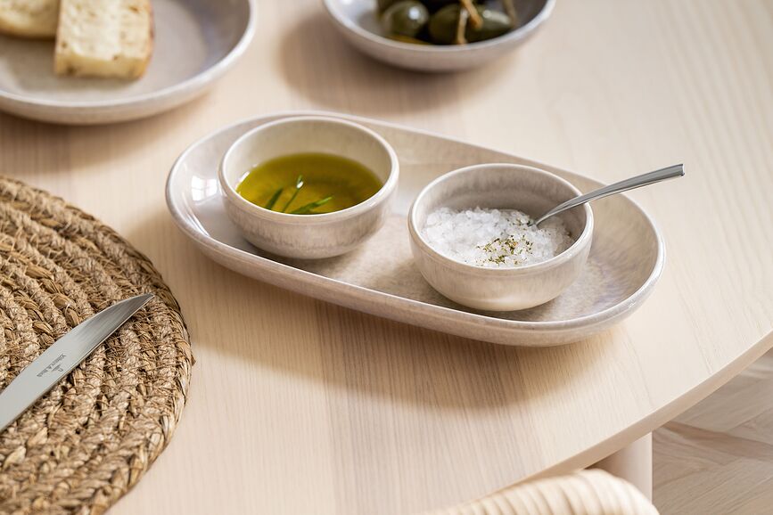 Plato de servir Perlemor Sand 18 x 34 cm