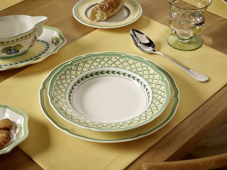 Plato hondo French Garden Orange, 23 cm