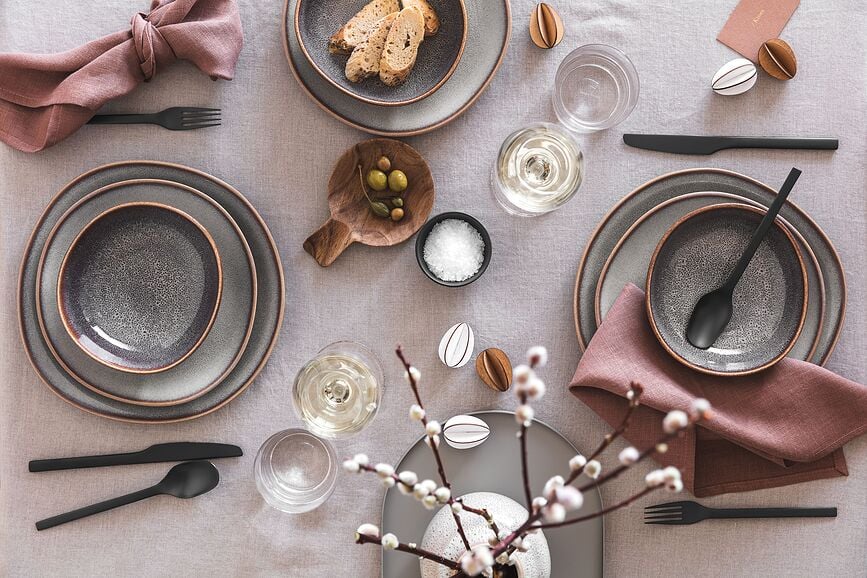 Bol Lave, plano, 21 cm, beige