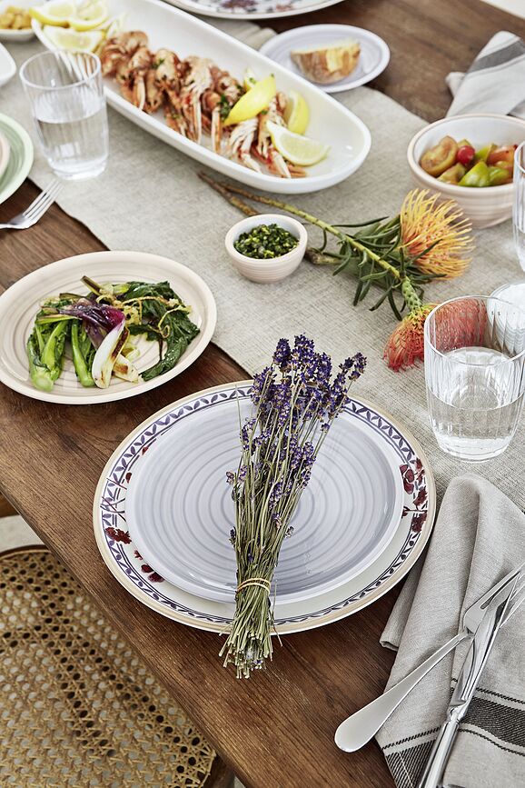 Plato Llano Artesano Provencal Lavender, 27 cm