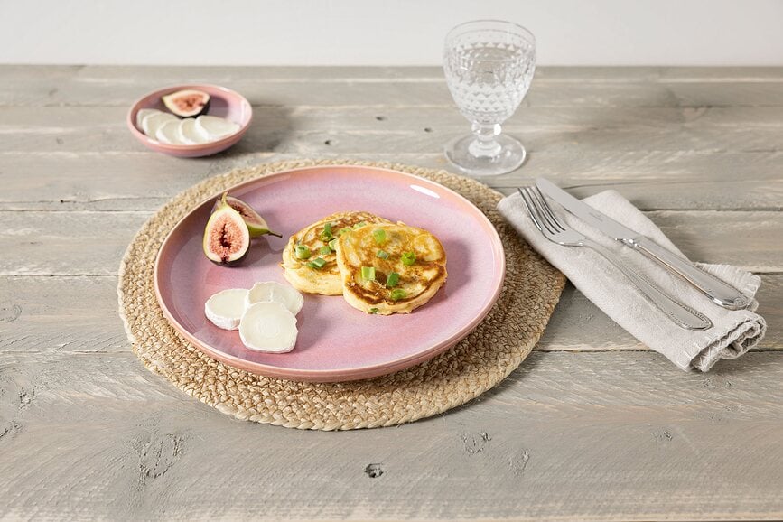 Plato Llano Perlemor Coral, 27 cm