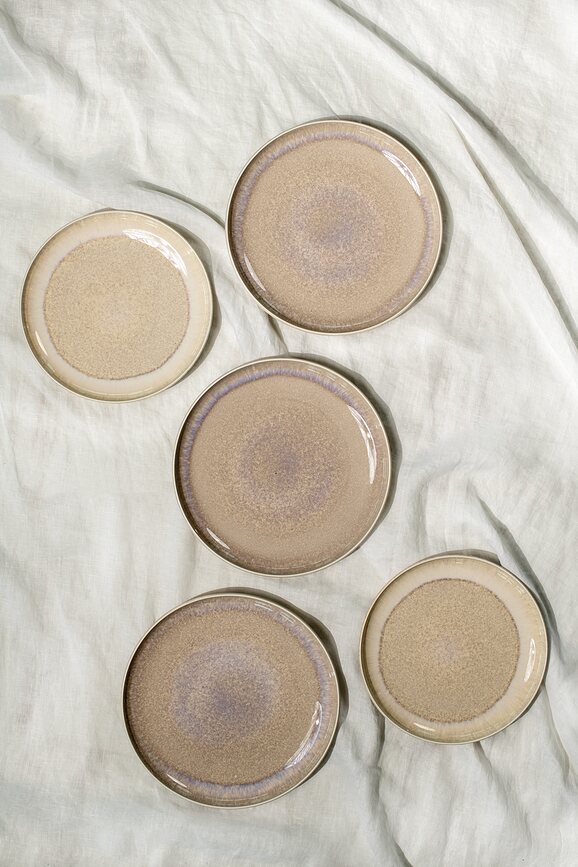 Plato Llano Perlemor Sand, 27 cm