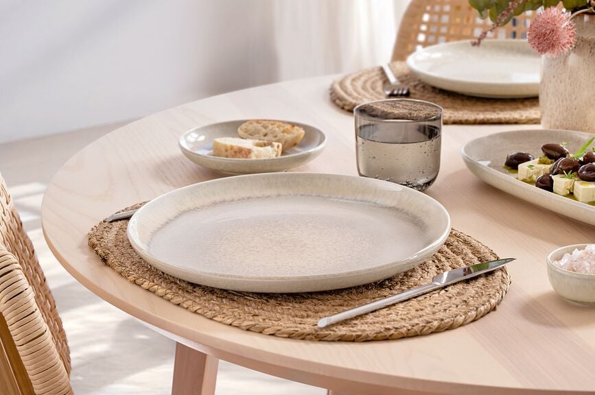 Plato llano Perlemor Sand 29 cm