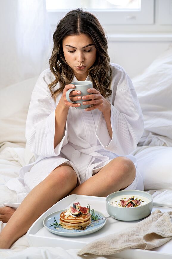 Platos Crafted Blueberry, hondos y de desayuno, Set de 4 piezas