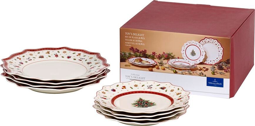 Platos Toy's Delight, Set de 8 piezas