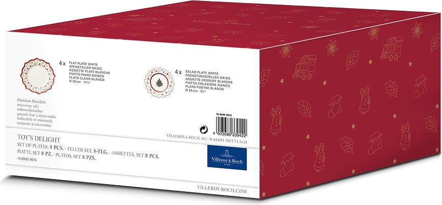 Platos Toy's Delight, Set de 8 piezas