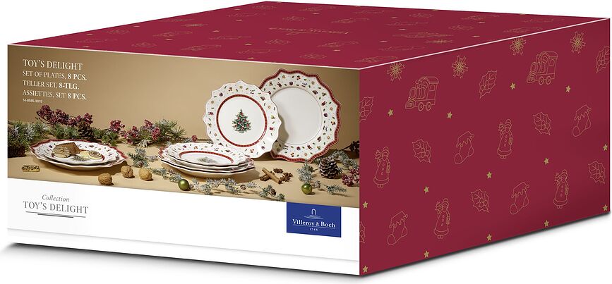 Platos Toy's Delight, Set de 8 piezas