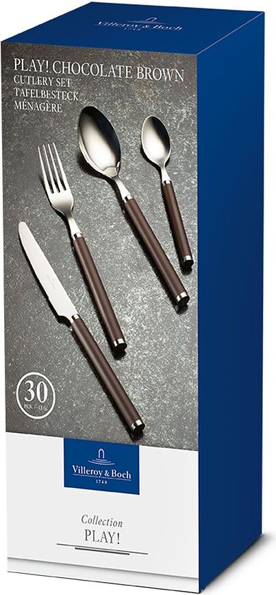 Play Μαχαιροπίρουνα, καφέ σοκολάτα, Σετ 30 τεμαχίων