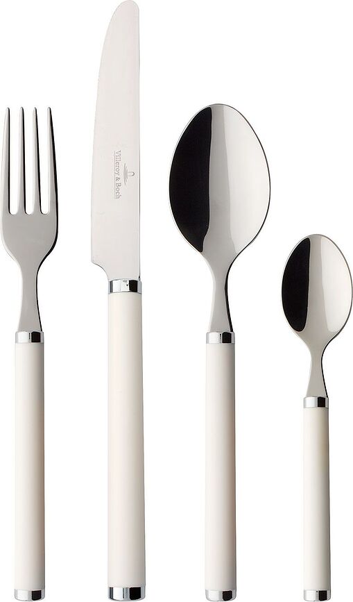 Play White Pearl Set jedilnega pribora, 24 kosov