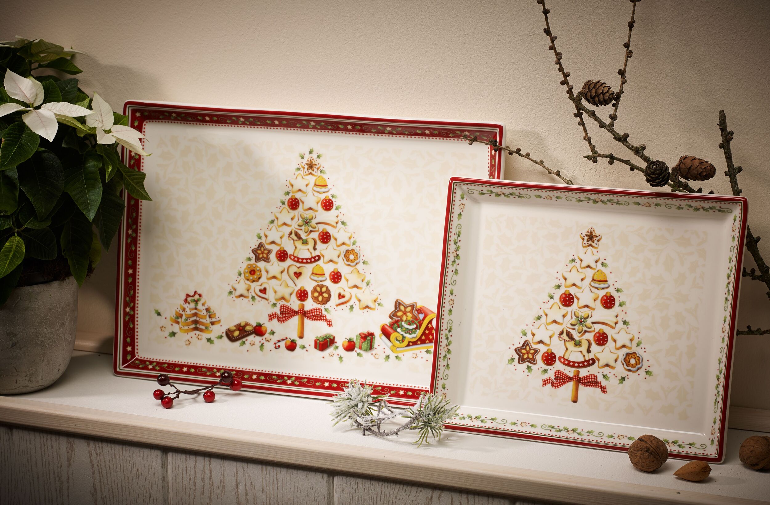 Villeroy & Boch Winter Bakery : 4 Petits Pots à Confiture De Noël 🎄 - Porcelaine Multicolore