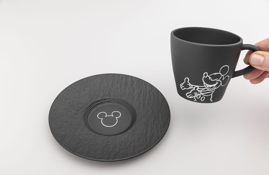 Podstavek za skodelico za kavo Manufacture Rock Mickey Mouse, bel