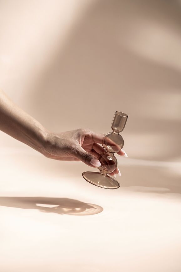 Portavelas para vela clásica Like Home Sage, 13,5 cm