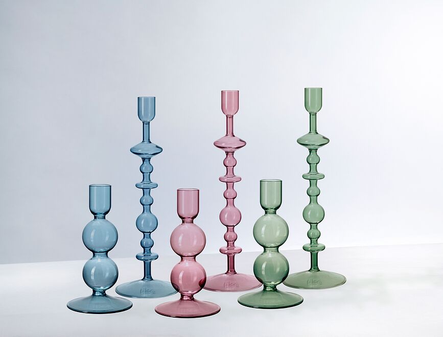 Portavelas para vela clásica Like Home Sage, 13,5 cm