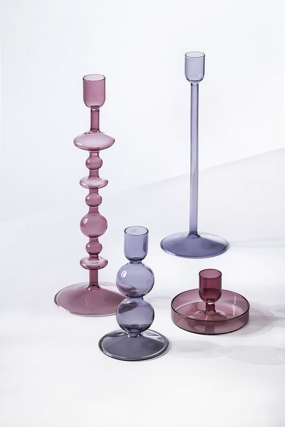 Candelabro para vela clásica Like Home Sage, 27 cm