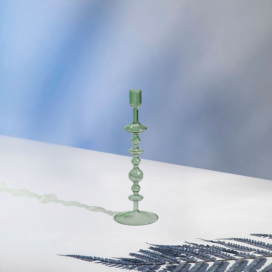 Candelabro para vela clásica Like Home Sage, 27 cm