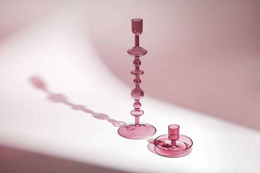 Candelabro para vela clásica Like Home Sage, 27 cm