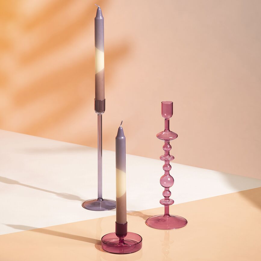 Candelabro para vela clásica Like Home Sage, 27 cm