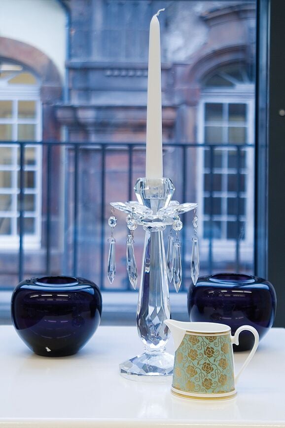 Portavelas retro Accessories, 22 cm