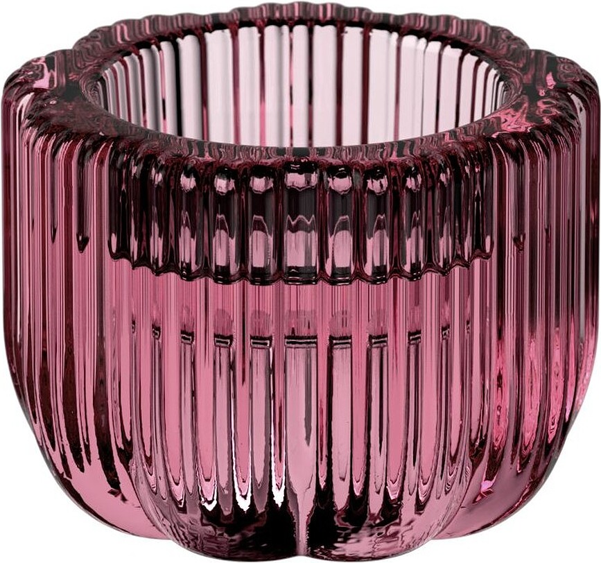 Portavelas reversible Fleur, rosa