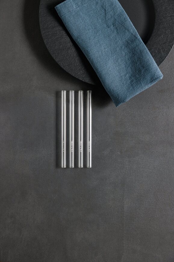 Purismo Bar Slamice, 20 cm, steklene, 4 kosi