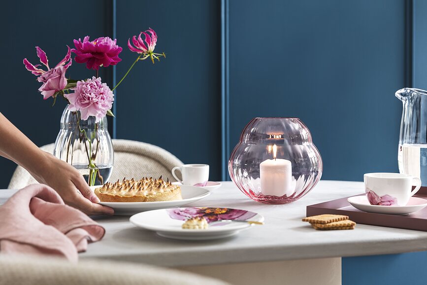 Rose Garden Home Βάζο ή Κηροπήγιο, 17 εκ., ροζ