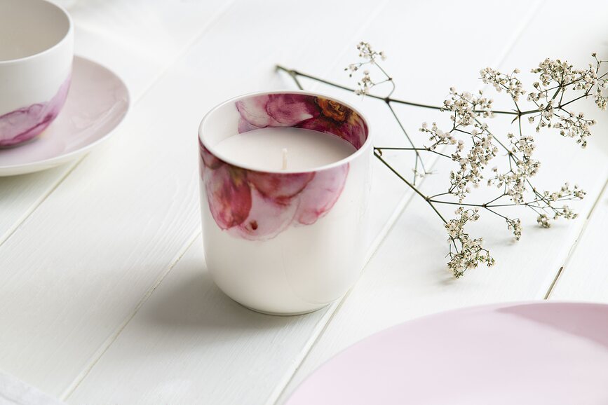 Rose Garden Home Κερί Αρωματικό, Βελούδινο Τριαντάφυλλο