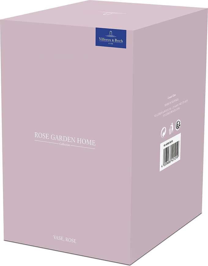 Rose Garden Home Vaza, 20 cm, transparentna