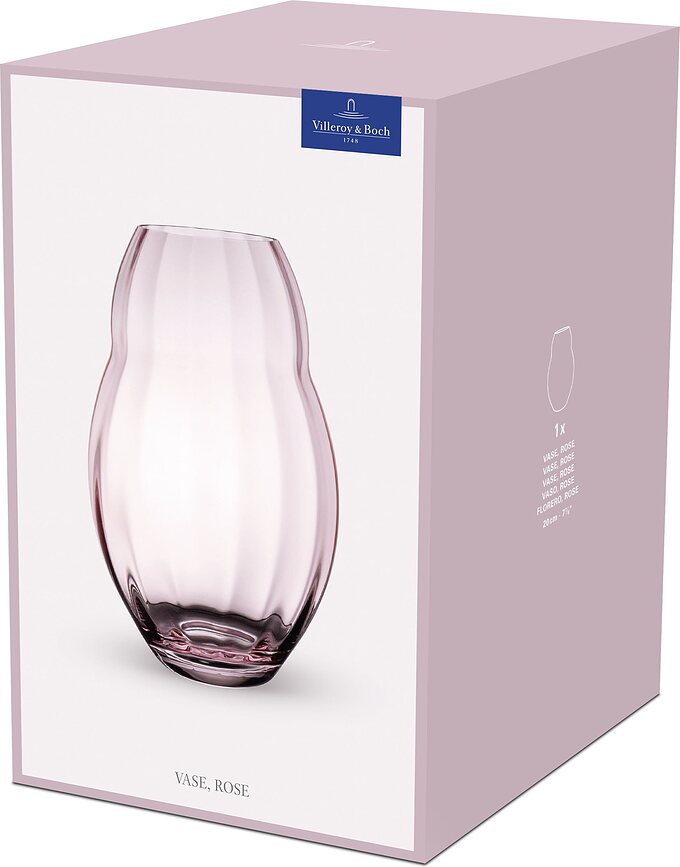 Rose Garden Home Vaza, 20 cm, transparentna