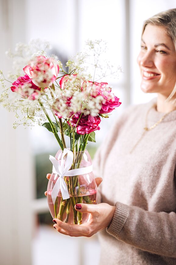 Rose Garden Home Vaza, 20 cm, transparentna