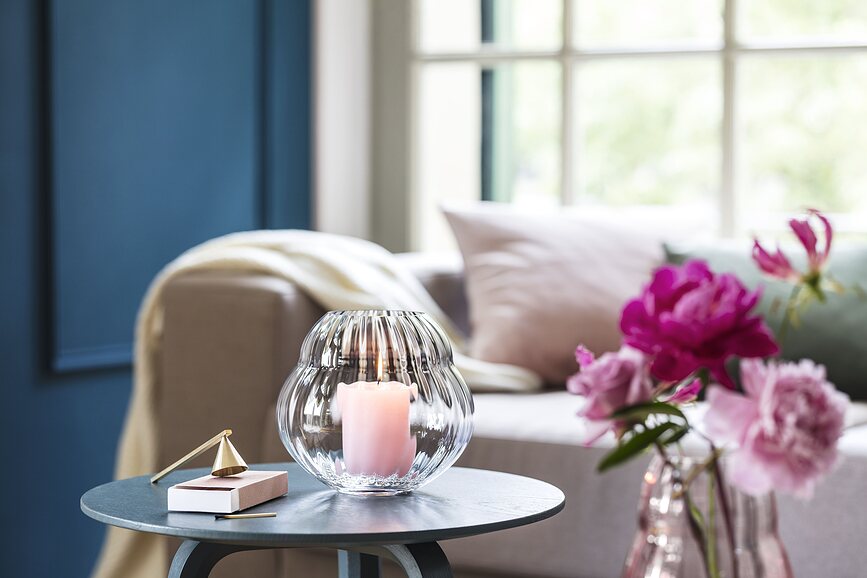 Rose Garden Home Vaza ili Svijećnjak 17 cm roza