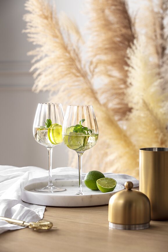 Rose Garden Ποτήρια Κρασιού για λευκό κρασί, 430 ml, 4 τμχ