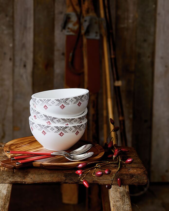 S+ Cranberry Set jedilnega pribora, 30 kosov