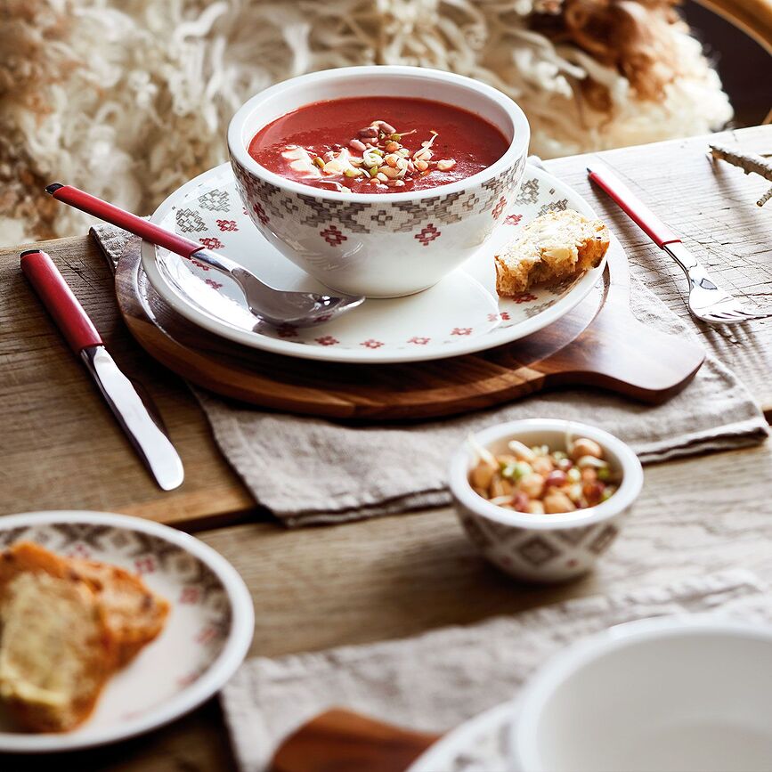 S+ Cranberry Set jedilnega pribora, 30 kosov