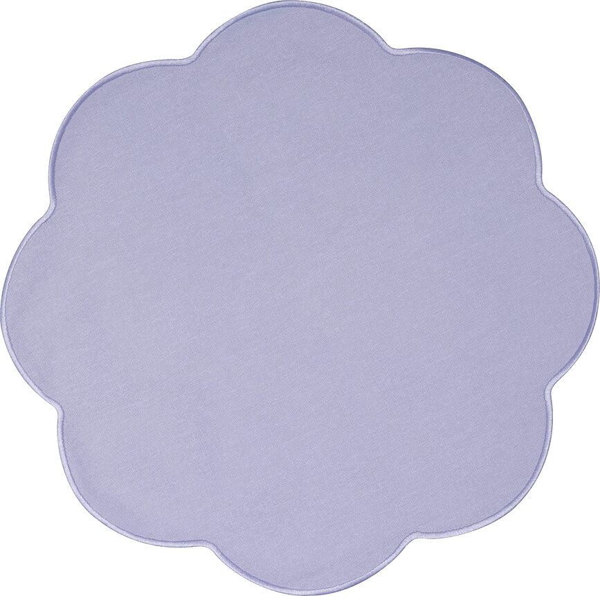 Serviettes en coton Fleur Bleu 40 cm, lot de 2