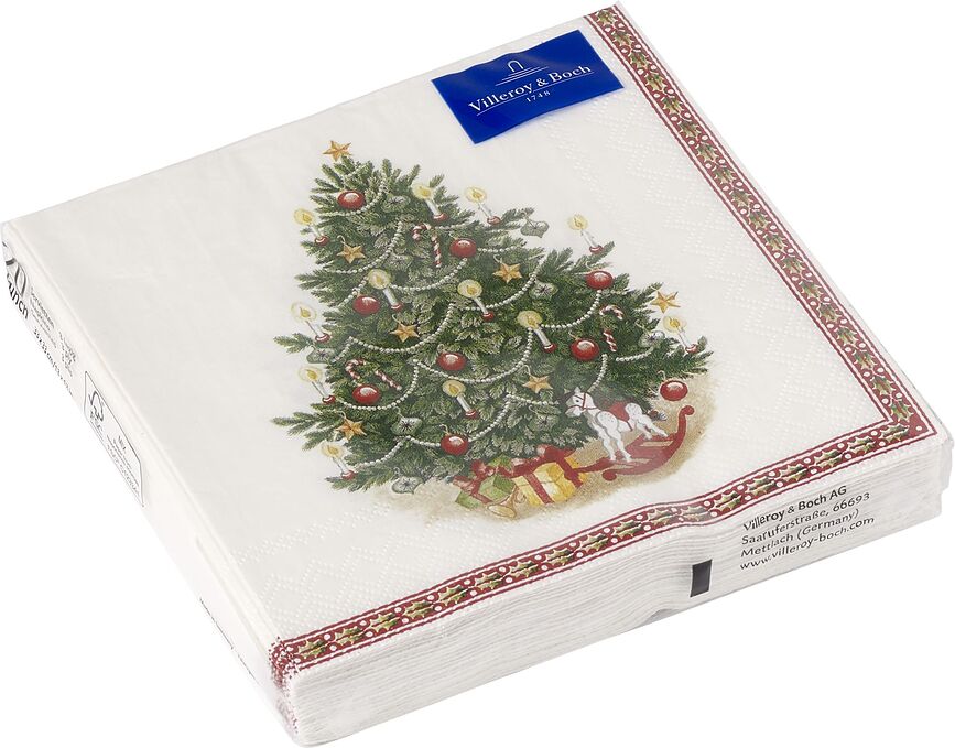 Servilletas de papel Toy's Delight, diseño de árbol de Navidad, 33 cm, 20 unidades