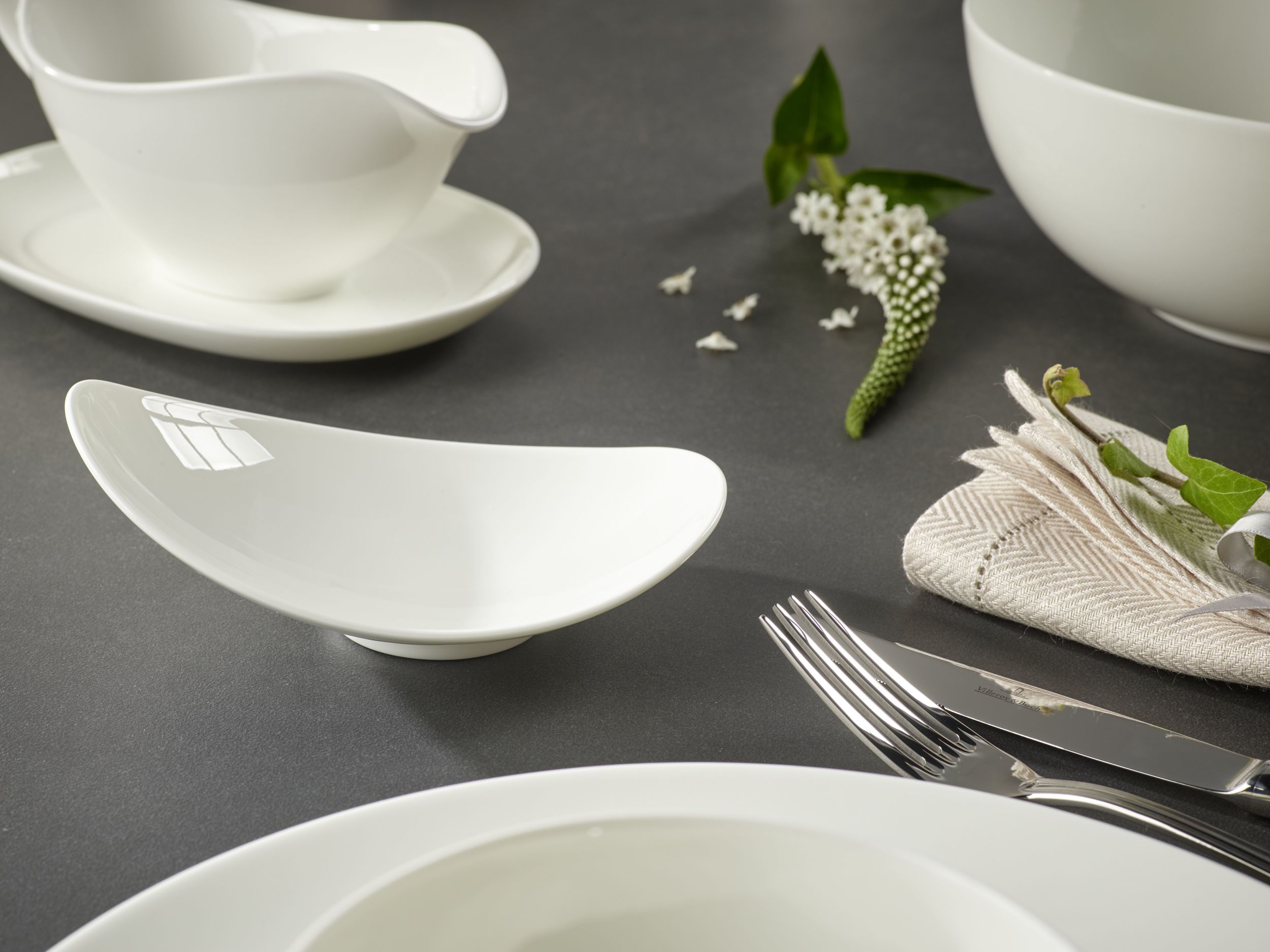 Villeroy & Boch Anmut Salsiera In Porcellana – Design Anni '50, Senza Piattino, Lavabile In Lavastoviglie