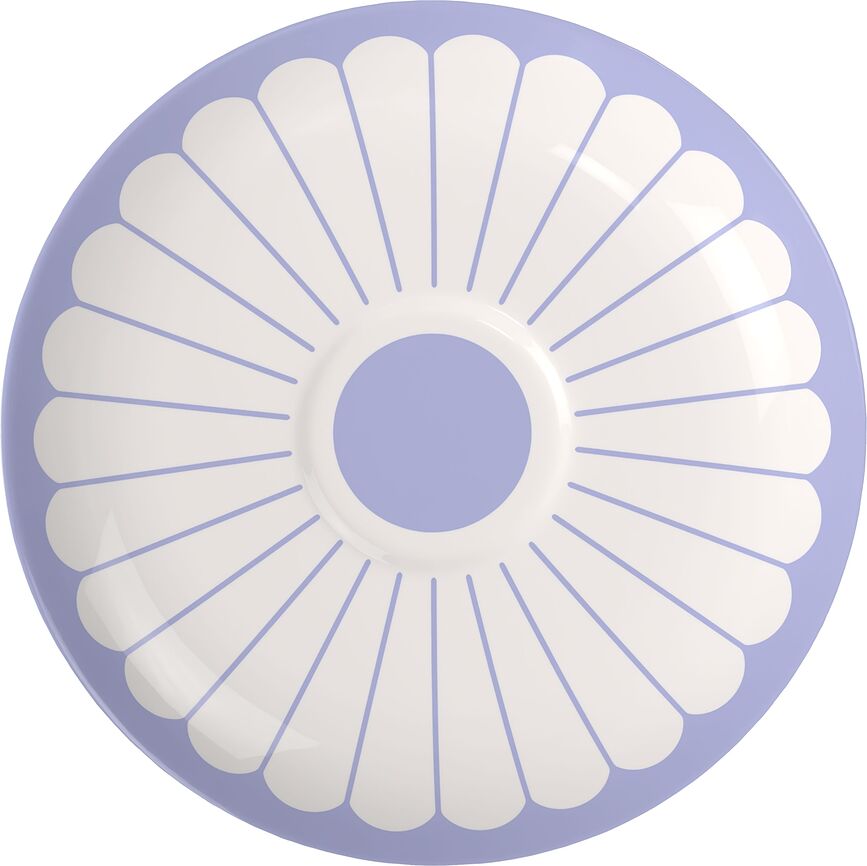 Soucoupe pour tasse à cappuccino Fleur Bleu