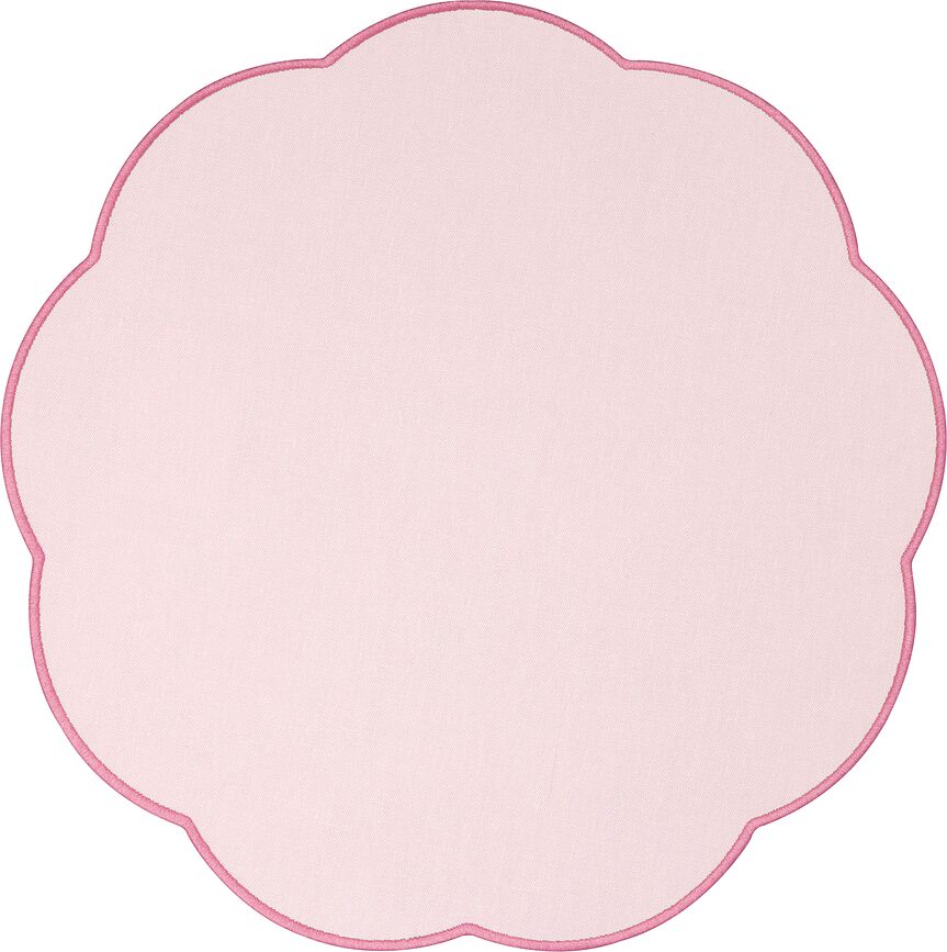 Sous-plat Fleur Cassis 40 cm