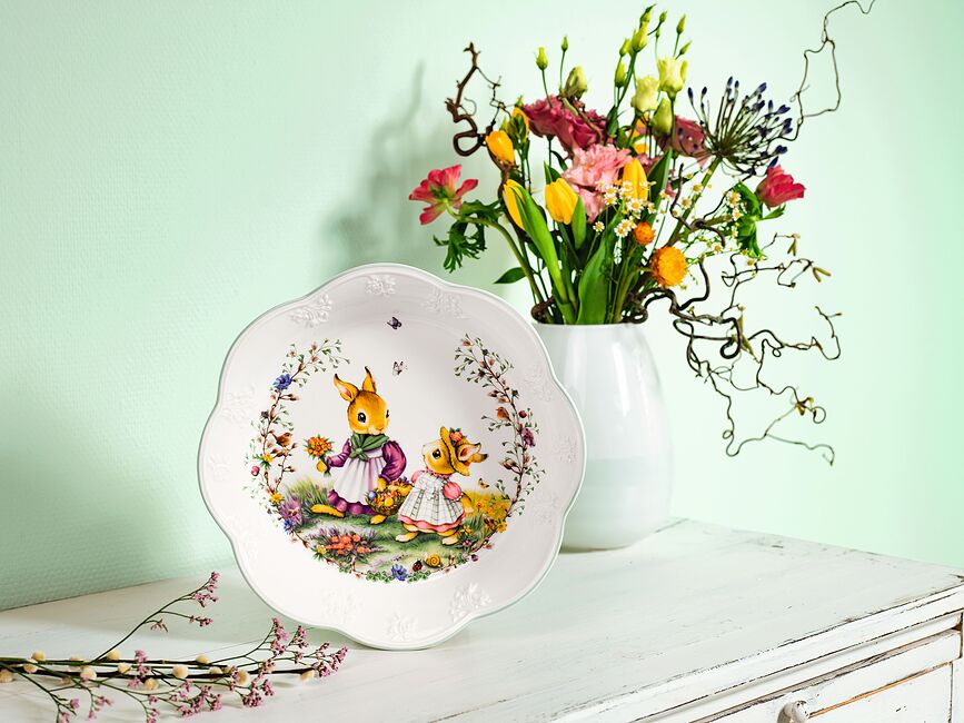 Spring Fantasy Flower Meadow Saladier 30,5 cm