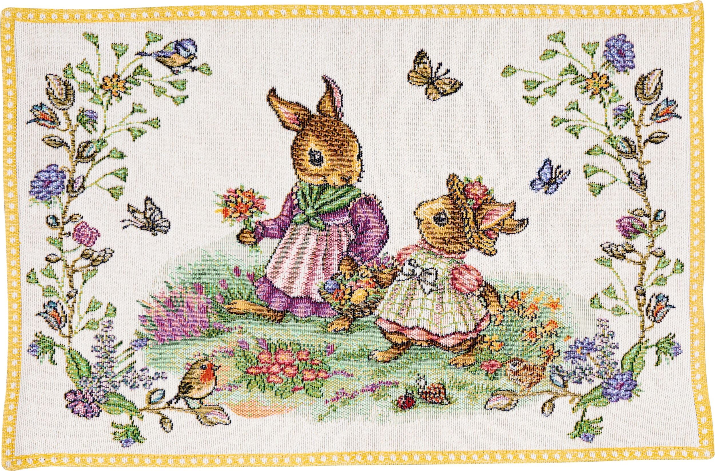 Spring Fantasy Flower Meadow Tellerunterlage 32 x 48 cm