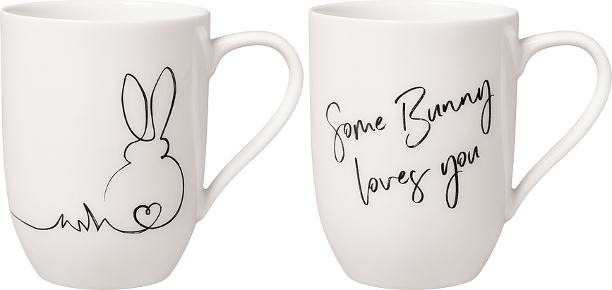Statement Easter Bunny Tasses, 340 ml, Lot de 2