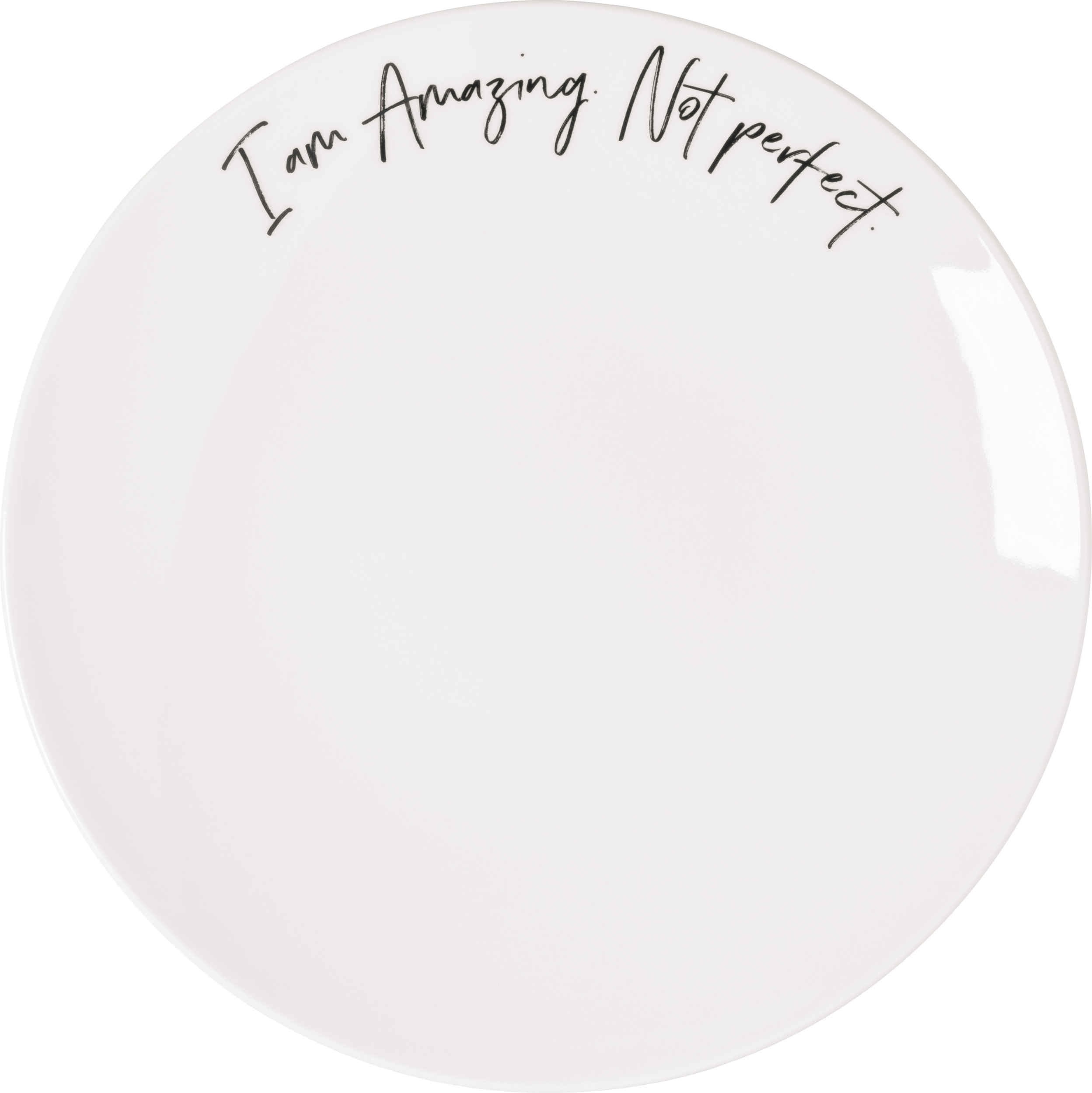 Statement I Am Amazing Not Perfect Frühstücksteller 21 cm