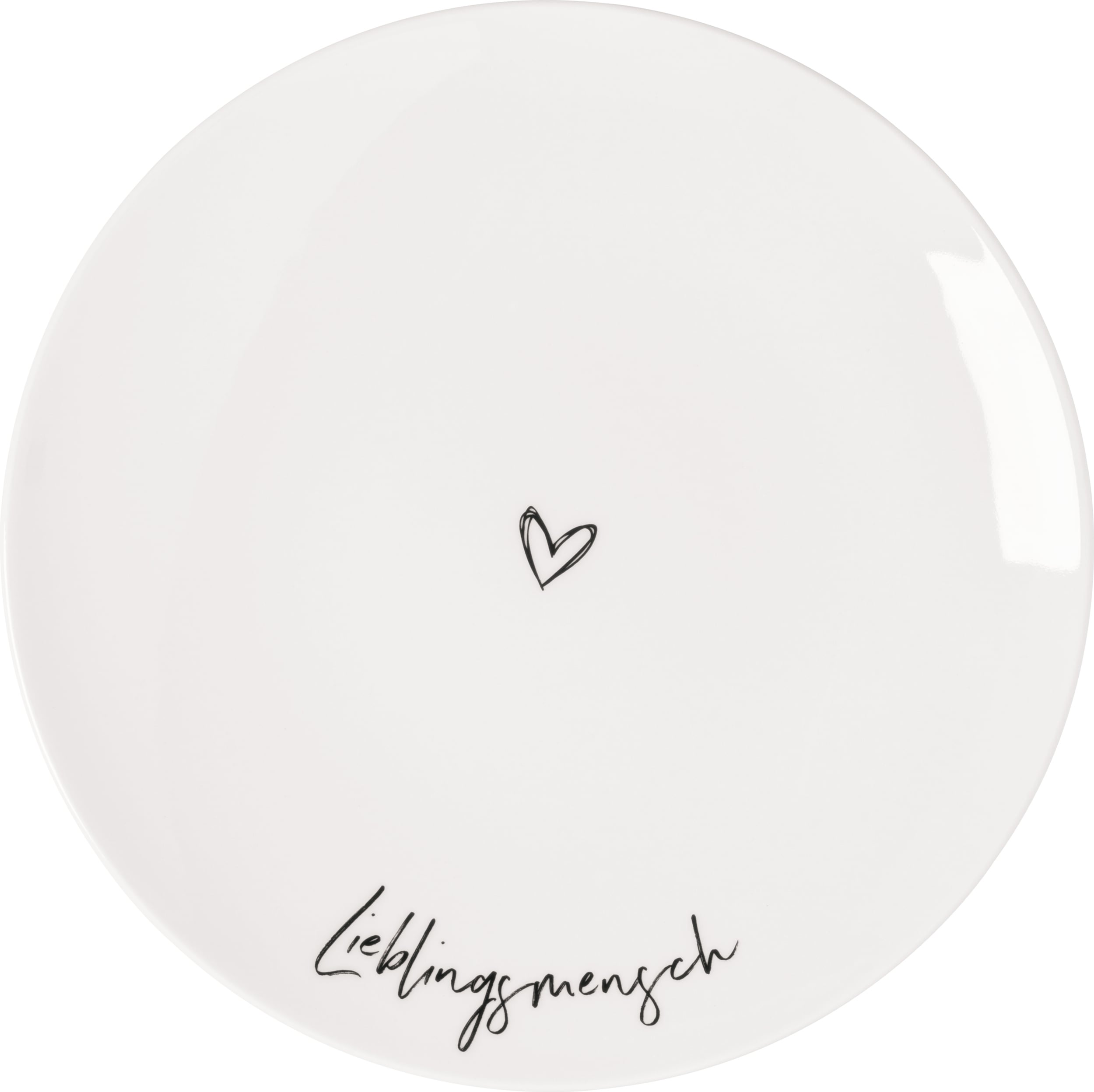 Statement Lieblingsmensch Frühstücksteller 21 cm