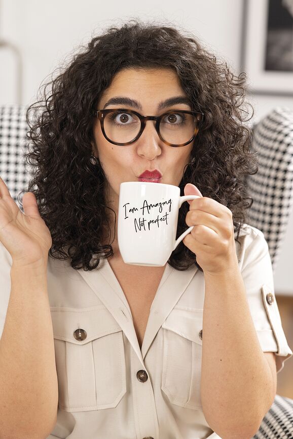 Statement Tasse, "Je suis incroyable, pas parfaite", 340 ml